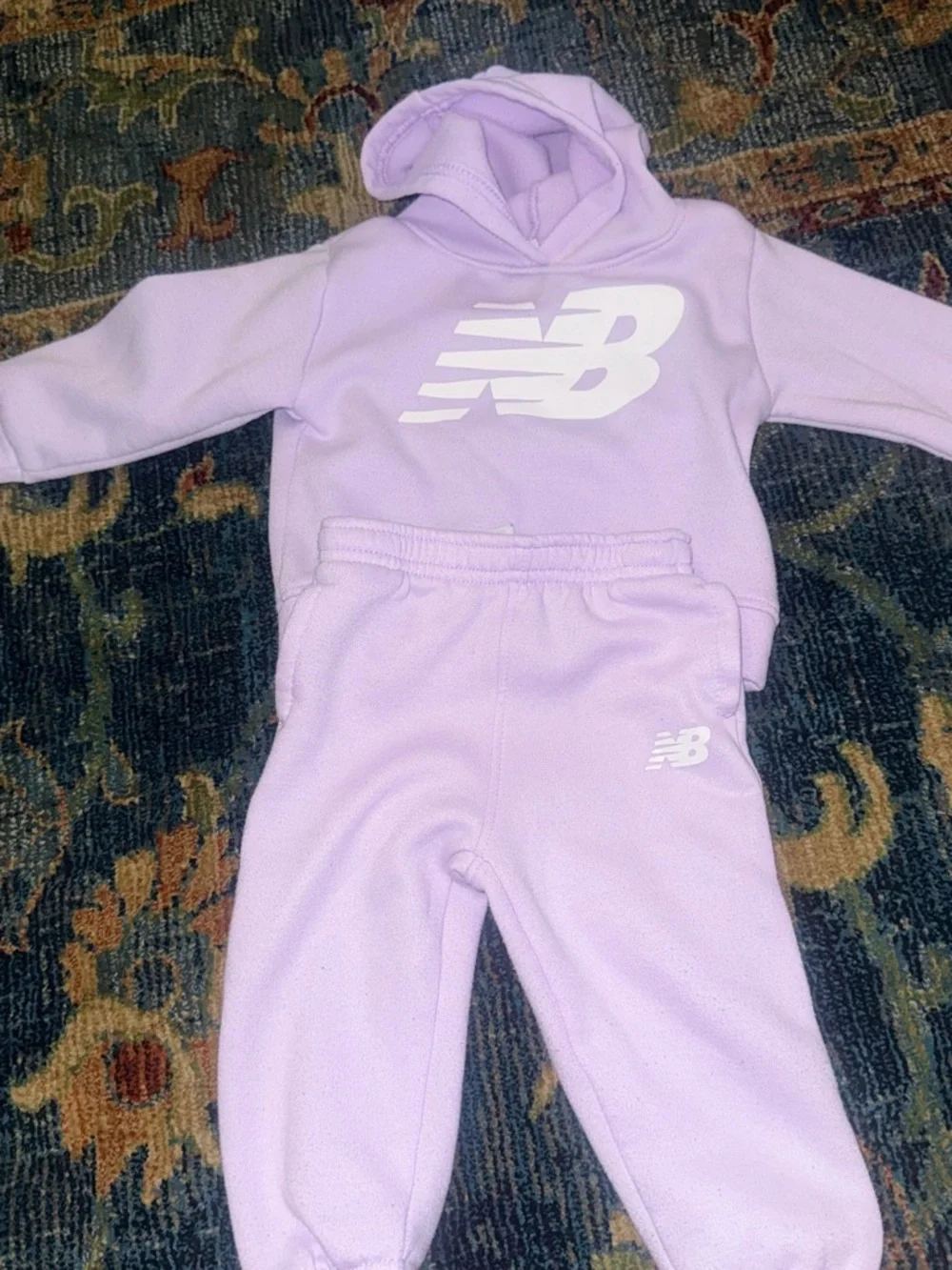 New Balance Lilac Kids Hoodie & Joggers Set